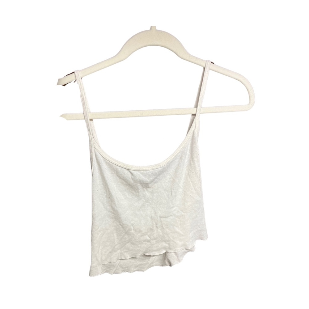 Brandy Melville crop top. Great for summer. One size. Color white/cream.